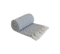 Le Chateau Casablanca Recycled Cotton Throw Silver
