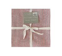 Le Chateau Set of 6 Red Woven Stripe Tea Towels Red
