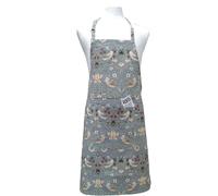 Le Chateau Textiles William Morris Blue Strawberry Thief Fabric Apron Le Chateau Textiles Blue