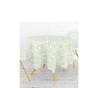 Le Chateau Textiles William Morris Forest Life Green 132cm Round Acrylic Tablecloth Le Chateau Textiles Green