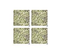 Le Chateau Textiles William Morris Set of 4 Green Willow Napkins Le Chateau Textiles Multicolor