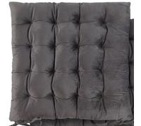 Le Chateau Velvet Seat Pad Charcoal