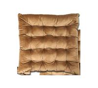 Emma Barclay Velvet Holland Luxury Seat Pad in Taupe - 16x16 (40x40cm)