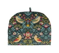 Le Chateau William Morris Dark Green Strawberry Thief Tea Cosy - Floral, Berries & Birds Patterned Kitchen Linens Drinkware Accessories Gifts
