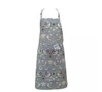 Le Chateau William Morris Pale Blue Strawberry Thief 100% Cotton Apron - Kitchen Linens Gifts - Adjustable Halter Neck Adults Apron