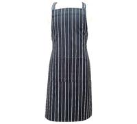 Le Chateau Woven Butchers Stripe Navy Apron Navy