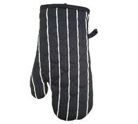 Le Chateau Woven Butchers Stripe Set of 2 Navy Single Oven Mitts Navy