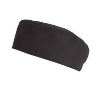 Le Chef Unisex Adult Plain Chef Skull Cap Black (M)