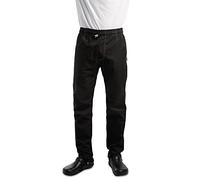 Le Chef Unisex Crease Resistant Prep Trousers (L) (Black)