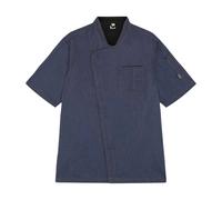 Le Chef Women's Asymmetric Chef Jacket in Indigo | Size: 8 Le Chef Indigo 8