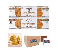 Le Chic Patissier Stroopwafels - 80 Pack (2 x 40 Pack), Filled with Caramel Syrup, The Perfect Snack, a Taste of Netherlands' Tradition - Boxed Treatz