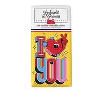 Le Chocolat de Français I Love You Milk Salted Caramel Bar 80g [Pk 10]