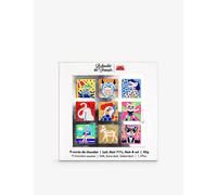 Le Chocolat Des Francais Le Chocolat Des Francais Animaux Milk and Dark Chocolate Squares Box Of Nine 45g