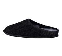 Le Clare Nuvola Treccia - Braided Boiled Wool Slippers with Removable Insoles for Men - Anthracite - Size 9.5