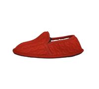 Le Clare Potter Braid - Men's Winter Slippers Closed in Cloth and 100% Woven Boiled Wool, Men's House Slippers with Warm Fur Internal, Absolute Comfort with an Italian Product, red, 8 UK