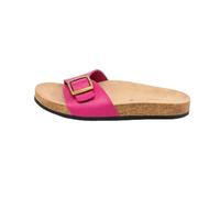 Le Clare Pretty - Women's Summer Sandals Comfortable and Lightweight on the Feet with Anatomic Cork Footbed, Walking Will Be a Pleasure with Pretty Feet, Also Appreciated as a Gift Idea, Fuchsia Calf