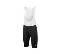 LE COL Men's Sport Bib Shorts II | Padded Chamois Cycling Shorts with Gel Inserts | Navy Blue/Saffron | S - XL, black/white, XL