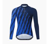 Le Col Pro Long Sleeve Jersey - M - Navy/Electric Blue