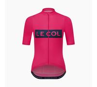 Le Col Womens Sport Logo Jersey - XS - Hot Pink/Navy