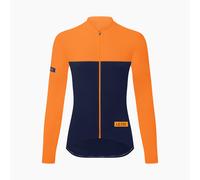 Le Col Womens Sport Long Sleeve Block Jersey - L - Navy/Saffron