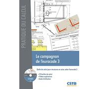 Le compagnon de l'eurocode 3: Outils de calcul pour structures en acier, selon l'eurocode 3. Avec cd-rom. 25 feuilles de calcul. Vidéos explicatives. Guide d'ulisation.