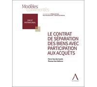 Le contrat de séparation des biens avec participation aux acquêts