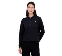 Le Coq Sportif - Coq d'or Women's Round Neck Sweatshirt N°1 - Classic Fit Sporty Design - 67% Viscose 28% Polyamide 5% Elastane - Size XS - Black