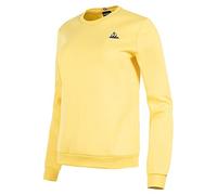 Le Coq Sportif - ESS Crew Sweatshirt N°1 - Women's Crew Neck Sweater - Cotton Elastane Blend - Comfortable Classic Fit - Daily Use - Size M - Colour Champion Yellow