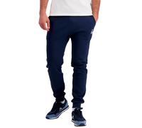 Le Coq Sportif - ESS Pant Slim N°2 M - Double Face Polyester Cotton Trousers Slim Fit Man Elastic Belt Drawstring - Size M - Blue Dress Blues