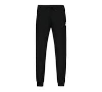 Le Coq Sportif - ESS Pant Slim N°2 - Men's Double-Sided 300g Polyester Cotton Trousers - Elastic Drawstring Belt - 2 Italian Pockets - Size S - Black