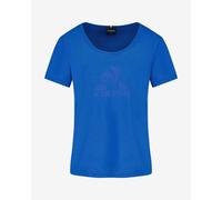 Le Coq Sportif Saison Crew Short Sleeve T-Shirt Blue Women - L
