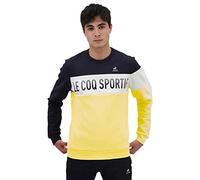 Le Coq Sportif Season 2 Crew Sweatshirt N°1, Sky capt./n.Opt.White/l.Zest, Extra Large for Men