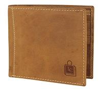 Le Craf RFID Protected Genuine Leather Wallet for Men, Jq Cognac-14, Travel Accessories