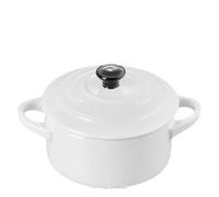 Le Creuset 10cm Mini Petite Round Casserole Cocotte - White (NEW)