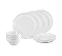 Le Creuset 12 Piece White Dinnerware Set