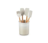 LE CREUSET 1L Classic Crock with 4 Jewel Spatulas Meringue -Gb 4C Box