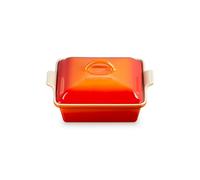Le Creuset Volcanic Stoneware 23cm Heritage Square Dish with Lid