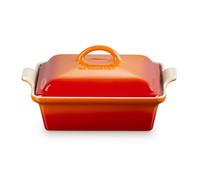 Le Creuset 23cm Heritage Stoneware Dish with Lid - Volcanic