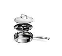 Le Creuset 3-Ply Stainless Steel Sauté / Poaching Pan, 20cm