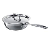 Le Creuset 3-Ply Stainless Steel Non-Stick Chef's Pan with Lid, 20 cm