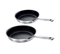 Le Creuset 3-Ply Set of 2 Stainless Steel Non-Stick Frying Pans