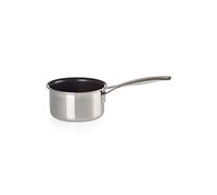 Le Creuset 3-Ply Stainless Steel Non-Stick Milk Pan, 14 x 8.5 cm, 96201214001000, Silver