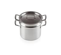 Le Creuset 3-Ply Stainless Steel Pasta Pot, 20 cm, 96200520001000, Silver
