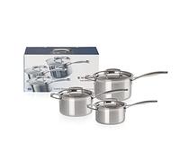 Le Creuset 3-Ply Stainless Steel 3-Piece Saucepan Set