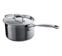 Le Creuset 3-Ply Stainless Steel Saucepan with Lid, 20 x 12.2 cm, Silver, 96200920001000
