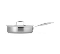LE CREUSET 3-Ply Stainless Steel Sauté pan with Lid, 24 x 6.5 cm, 96202124001000
