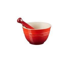 LE CREUSET 300ml Mortar & Pestle Cerise -Global 4c Box