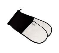 Le Creuset 4-Layered Textile Double Oven Gloves, Stain Resistant, Black,