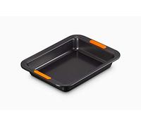Le Creuset Non-Stick Carbon Steel Bakeware Rectangular Cake Tin, 28 cm, Black, 46079280010000