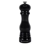 Le Creuset 96001900140000 Pepper Mill, 21 cm, Adjustable Thickness, Durable ABS Plastic, Corrosion Resistant, Matt Black, Matt Black